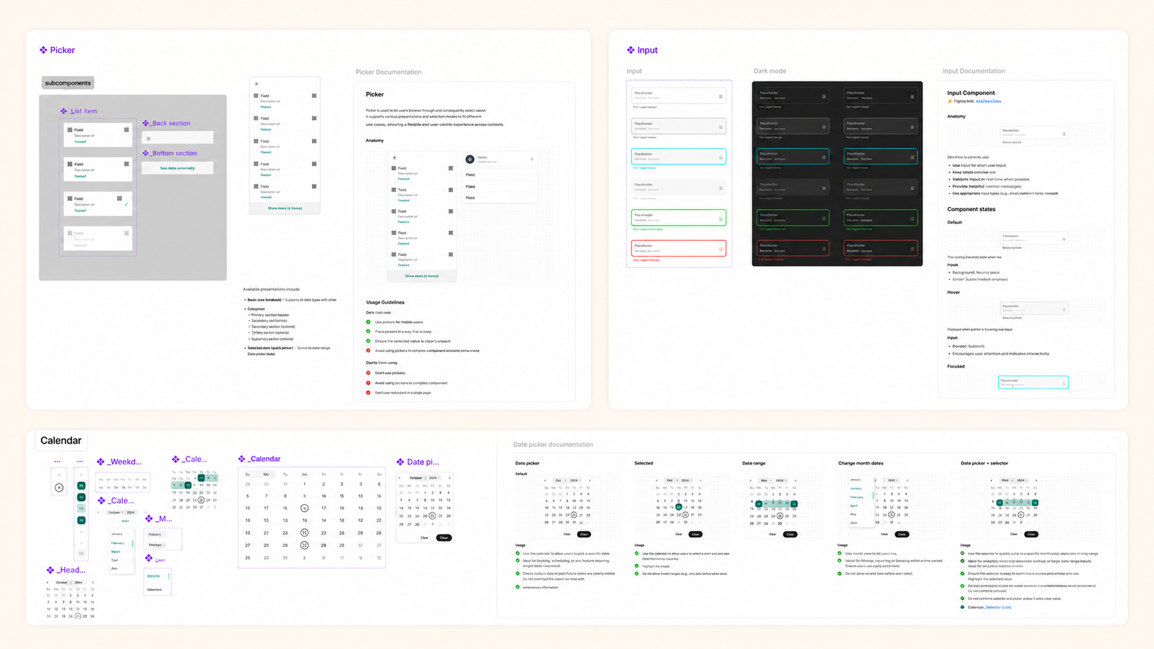 Design system components and patterns for IG Investments