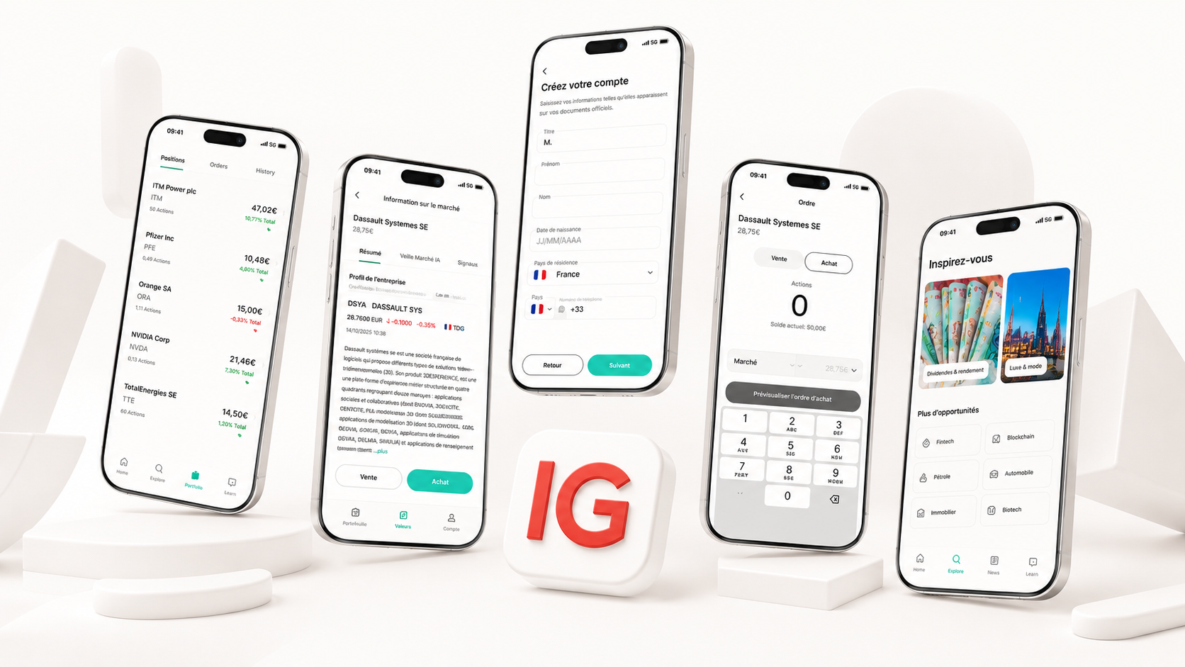IG Investments — mobile product overview